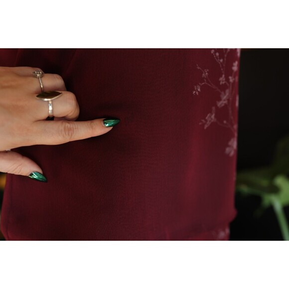 Vintage 90s Norton McNaughton Whimsigoth 2 Piece Midi Skirt & Shirt Set Size PS - Picture 12 of 16